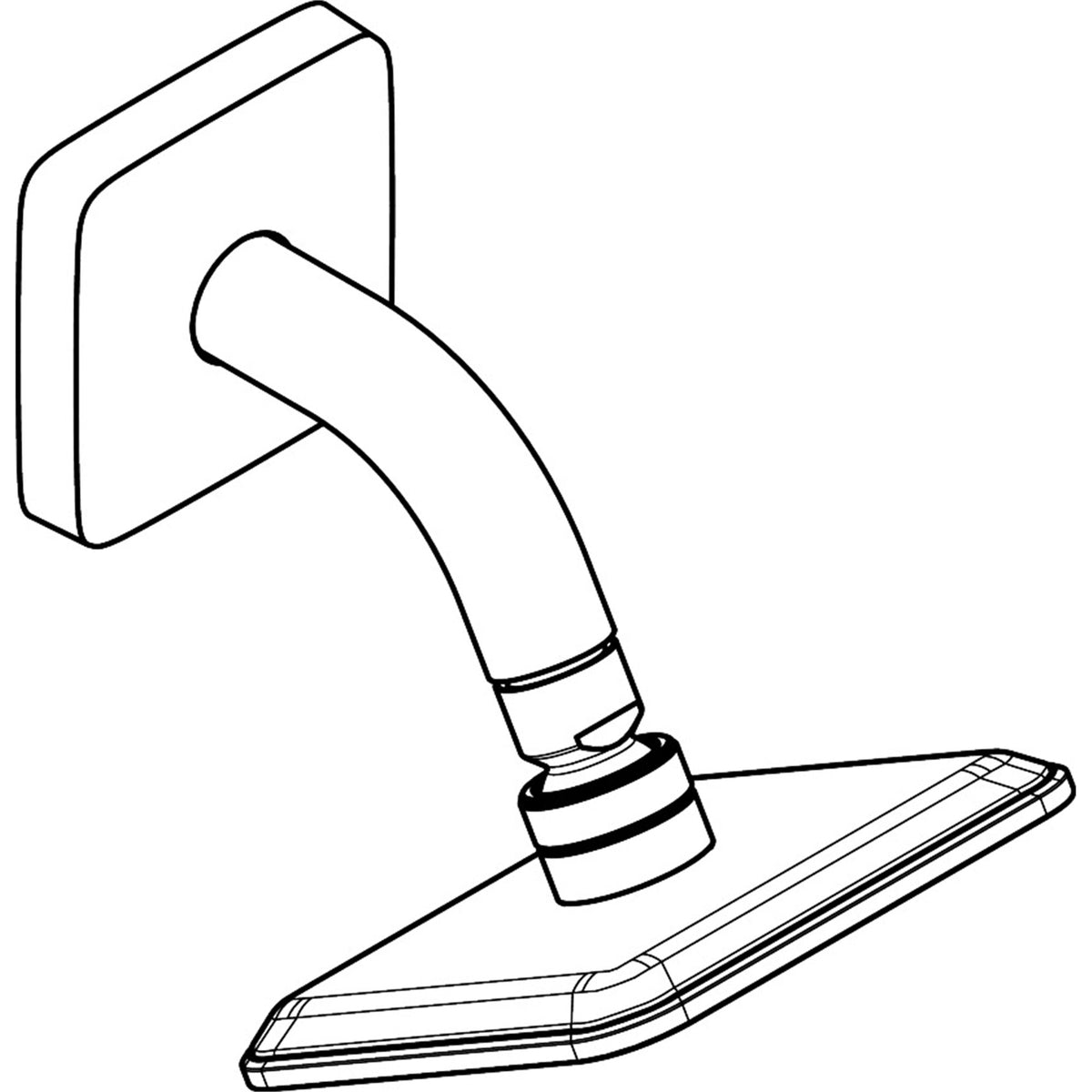 AXOR-Citterio-C-Overhead-shower-120-120-1jet-EcoSmart-with-shower-arm-28810-technical-04