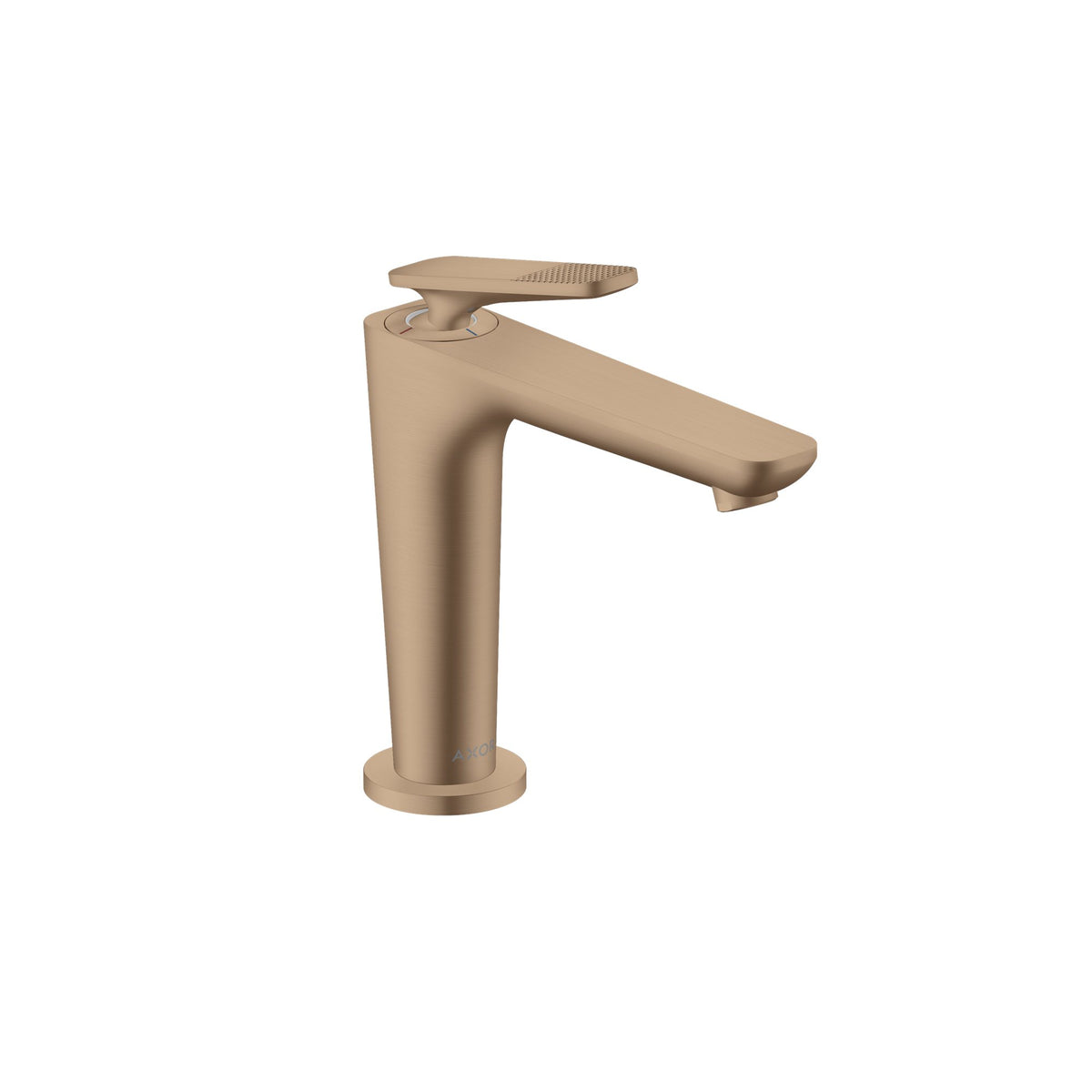 AXOR-Citterio-C-Single-lever-basin-mixer-125-with-CoolStart-and-waste-set-cubic-cut-Brushed-Red-Gold-49041310
