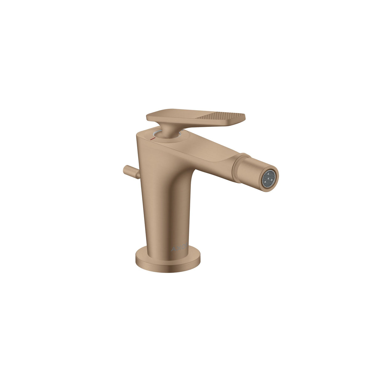 AXOR-Citterio-C-Single-lever-bidet-mixer-with-pop-up-waste-set-cubic-cut-Brushed-Red-Gold-49211310