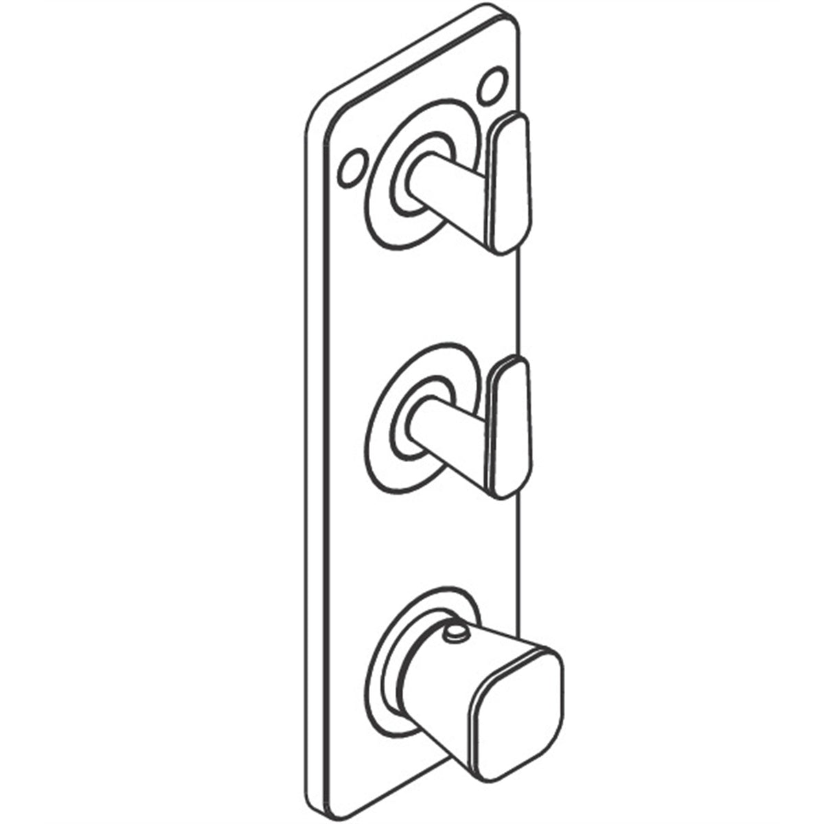 AXOR-Citterio-C-Thermostatic-module-380-120-for-concealed-installation-with-plate-for-2-functions-49700-technical-03