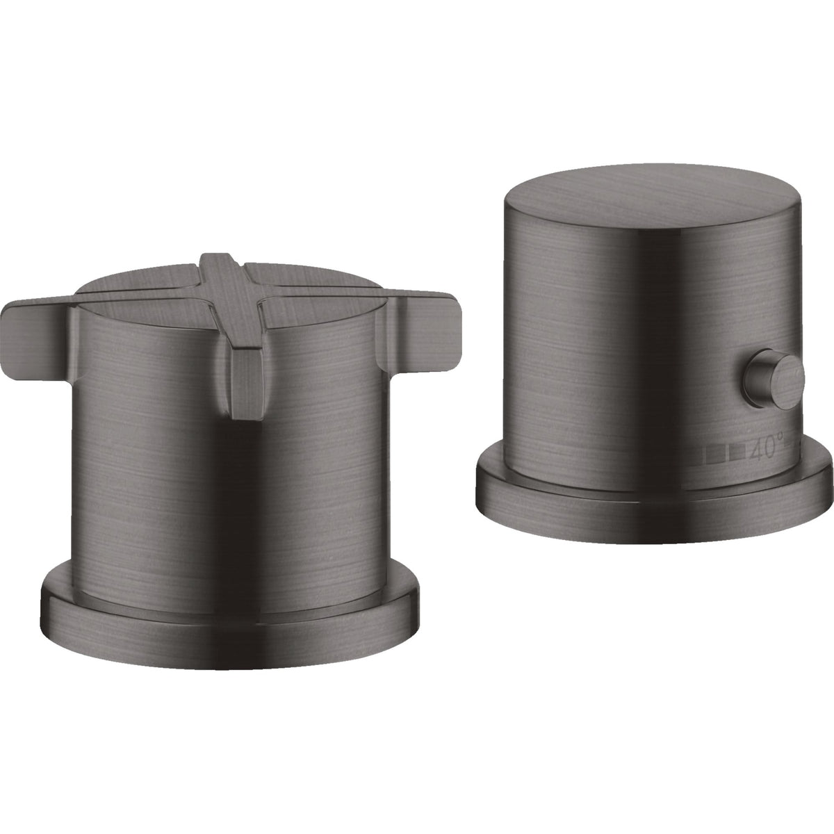 AXOR-Citterio-E-2-hole-rim-mounted-thermostatic-bath-mixer-Brushed-Black-Chrome-36412340