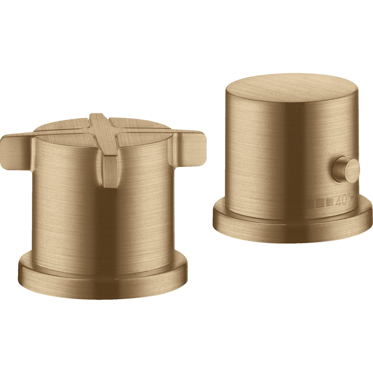 AXOR-Citterio-E-2-hole-rim-mounted-thermostatic-bath-mixer-Brushed-Bronze-36412140
