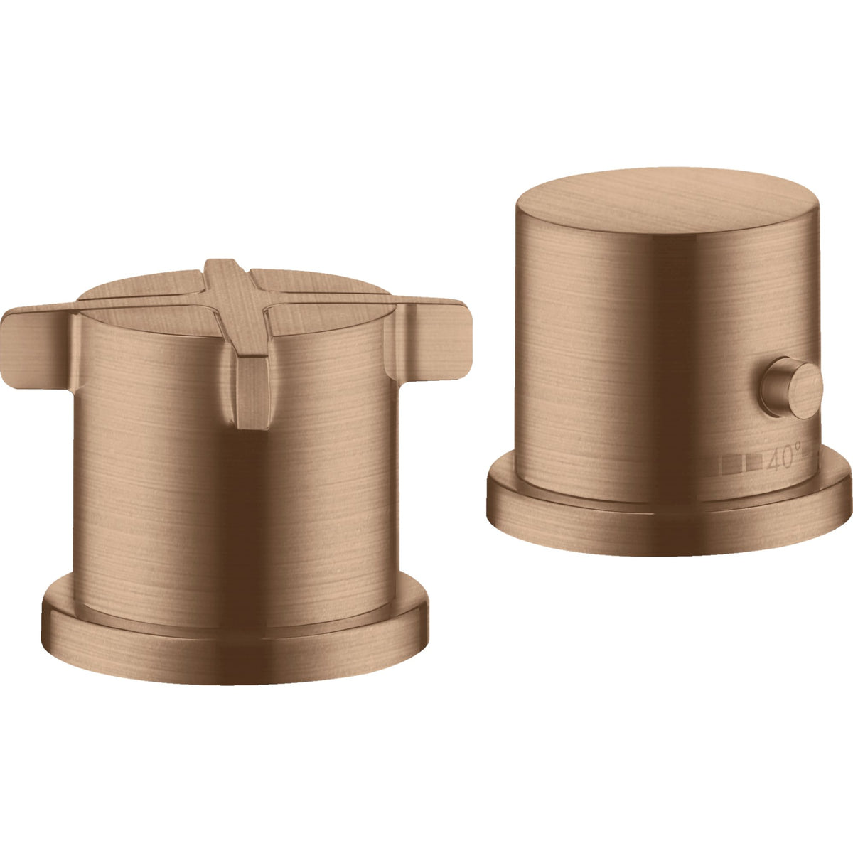 AXOR-Citterio-E-2-hole-rim-mounted-thermostatic-bath-mixer-Brushed-Red-Gold-36412310