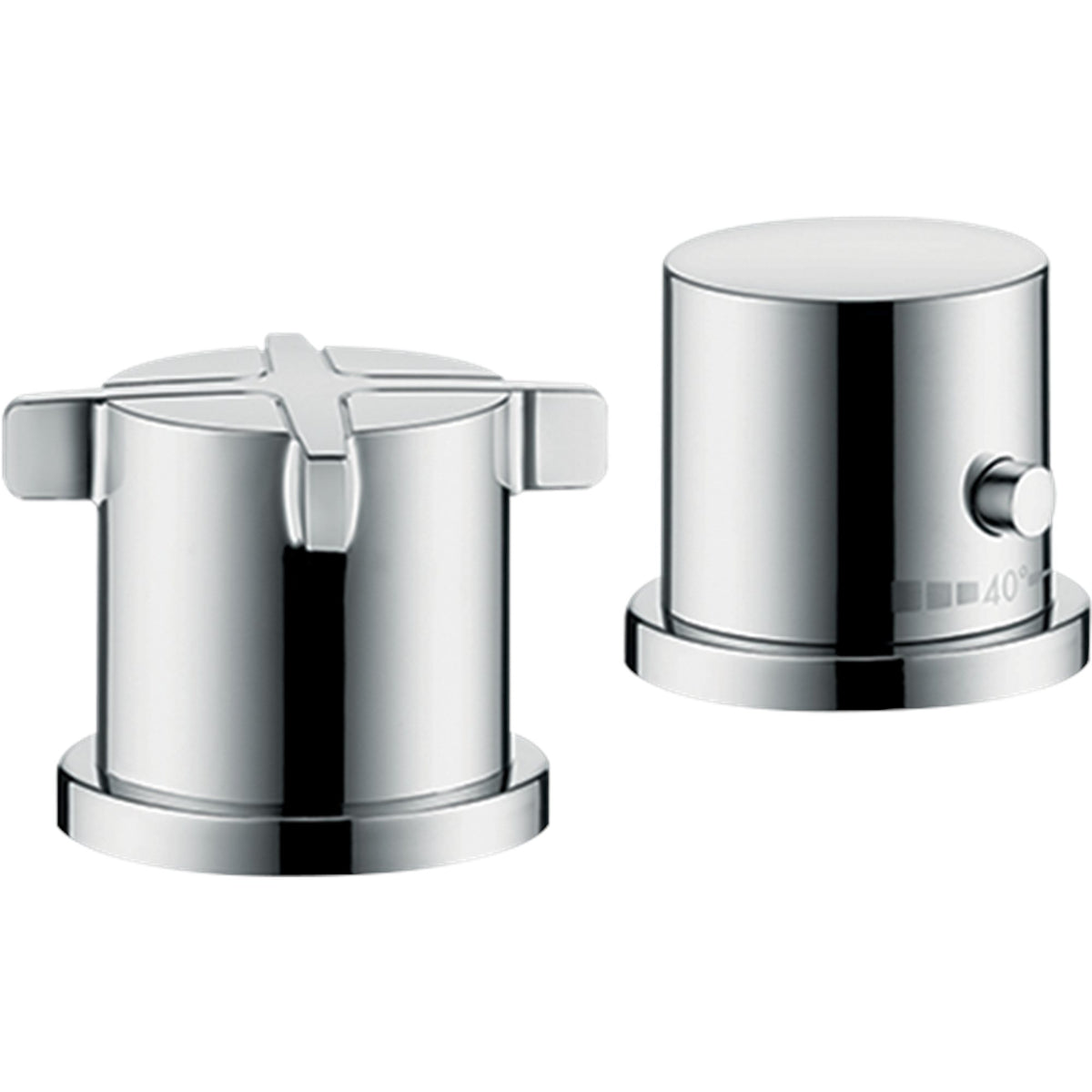 AXOR-Citterio-E-2-hole-rim-mounted-thermostatic-bath-mixer-Chrome-36412000