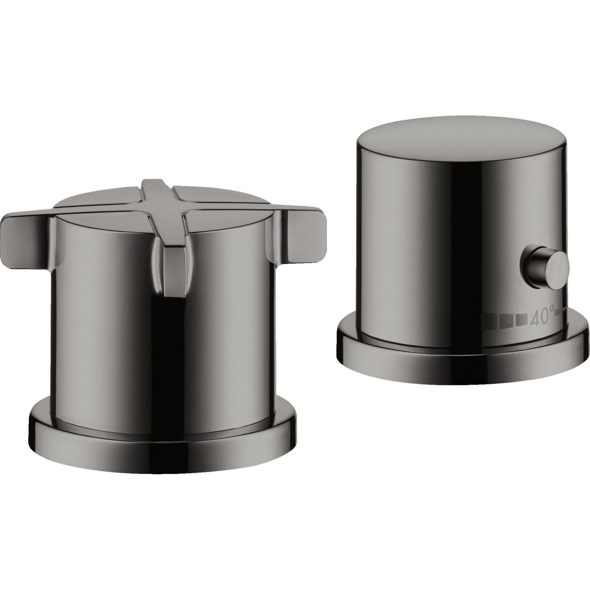 AXOR-Citterio-E-2-hole-rim-mounted-thermostatic-bath-mixer-Polished-Black-Chrome-36412330