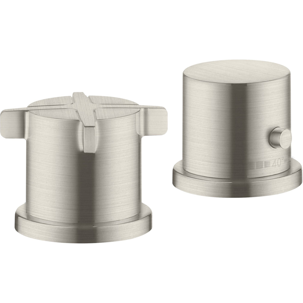 AXOR-Citterio-E-2-hole-rim-mounted-thermostatic-bath-mixer-Stainless-Steel-Optic-36412800