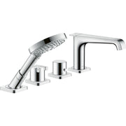 AXOR-Citterio-E-4-hole-rim-mounted-thermostatic-bath-mixer-Chrome-36411000