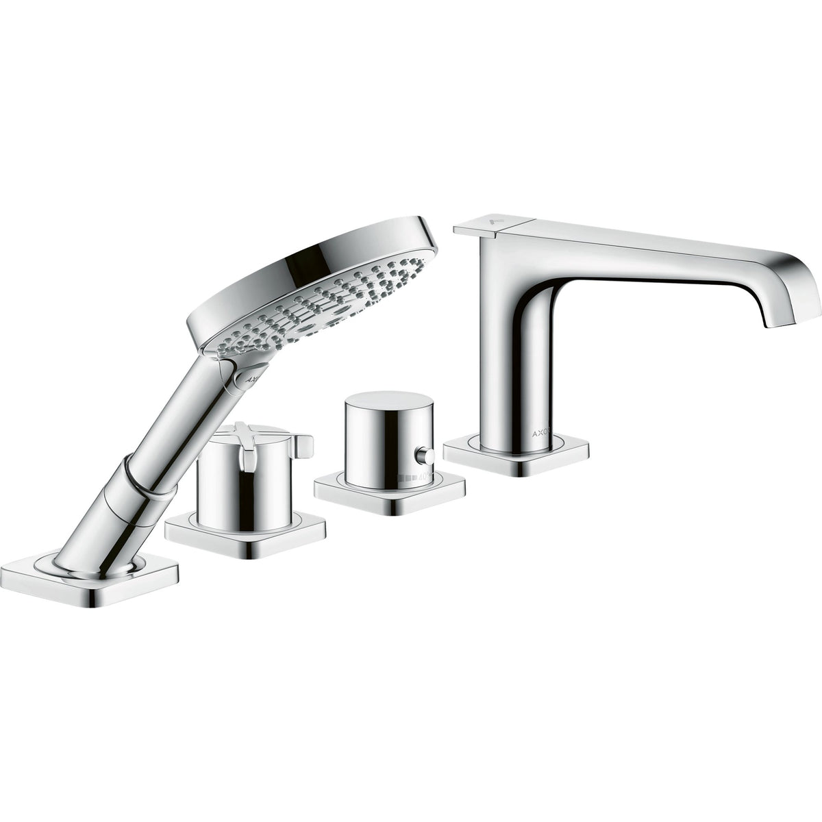 AXOR-Citterio-E-4-hole-rim-mounted-thermostatic-bath-mixer-Chrome-36411000