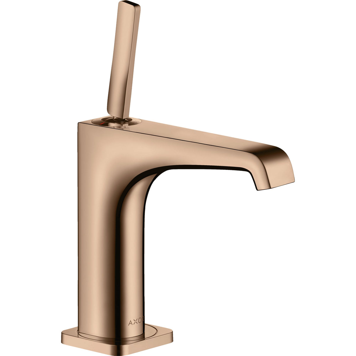 AXOR-Citterio-E-Single-lever-basin-mixer-130-with-pin-handle-and-waste-set-Polished-Red-Gold-36101300