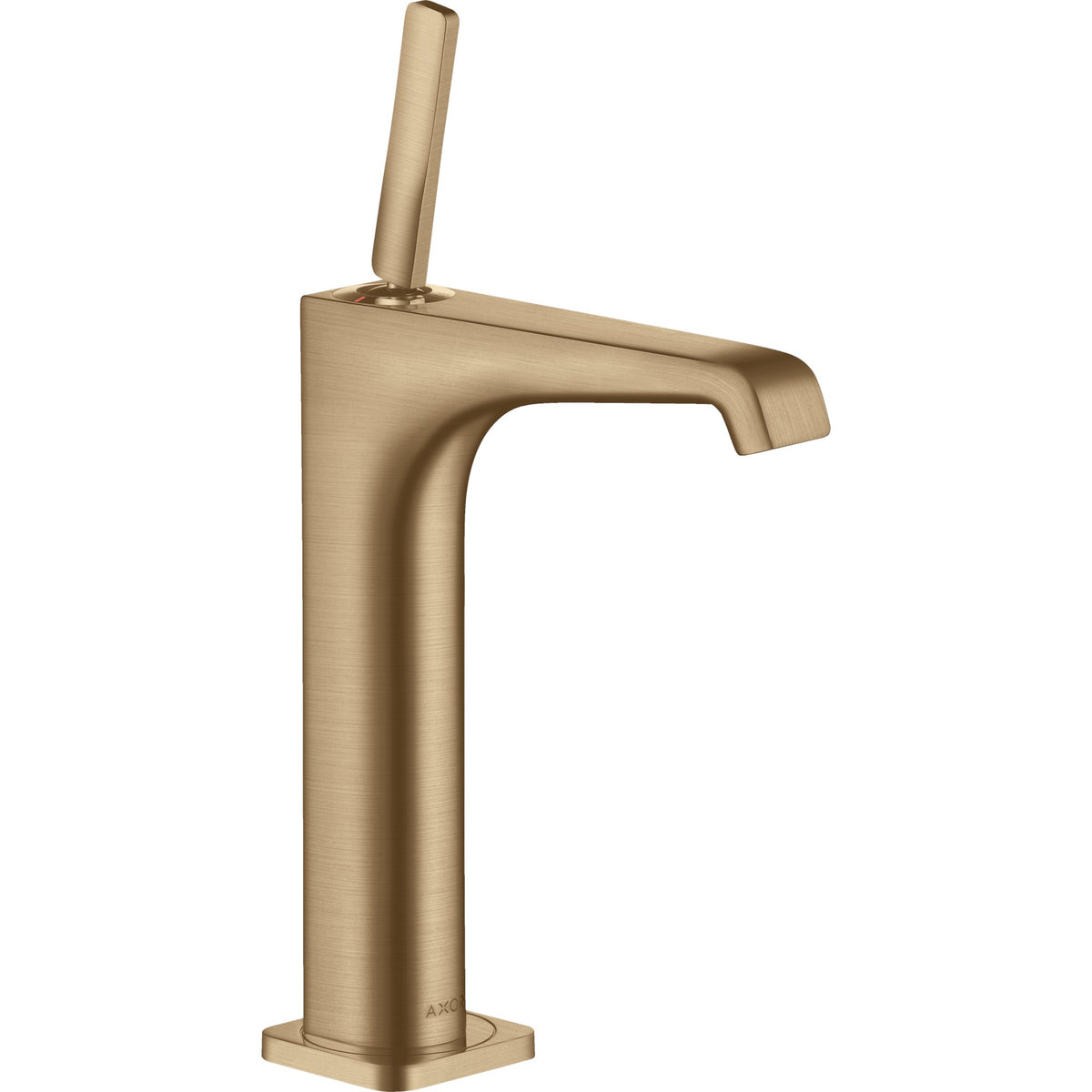 AXOR-Citterio-E-Single-lever-basin-mixer-190-with-pin-handle-for-wash-bowls-with-waste-set-Brushed-Bronze-36103140