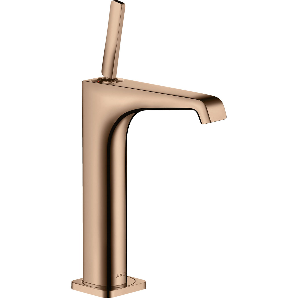 AXOR-Citterio-E-Single-lever-basin-mixer-190-with-pin-handle-for-wash-bowls-with-waste-set-Polished-Red-Gold-36103300