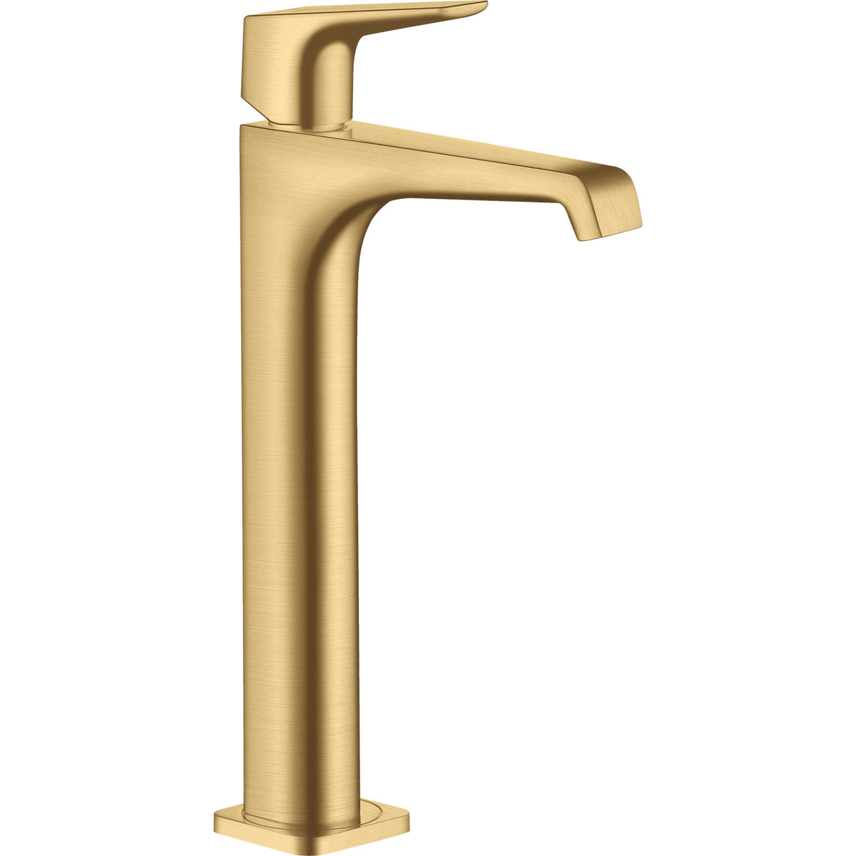 AXOR-Citterio-E-Single-lever-basin-mixer-250-with-lever-handle-for-wash-bowls-with-waste-set-Brushed-Gold-Optic-36113250