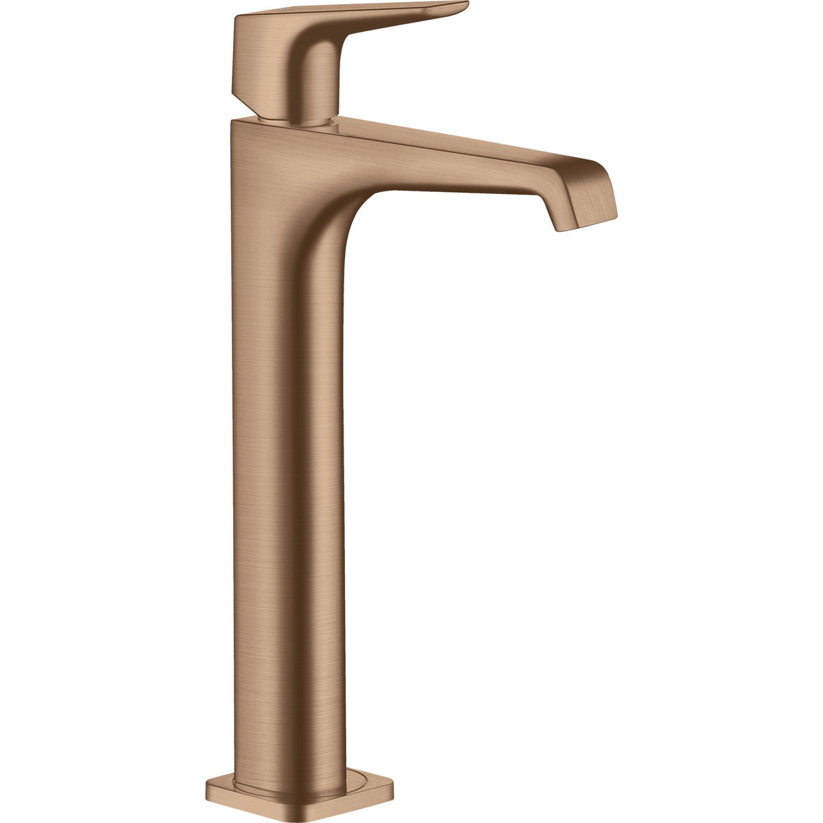 AXOR-Citterio-E-Single-lever-basin-mixer-250-with-lever-handle-for-wash-bowls-with-waste-set-Brushed-Red-Gold-36113310
