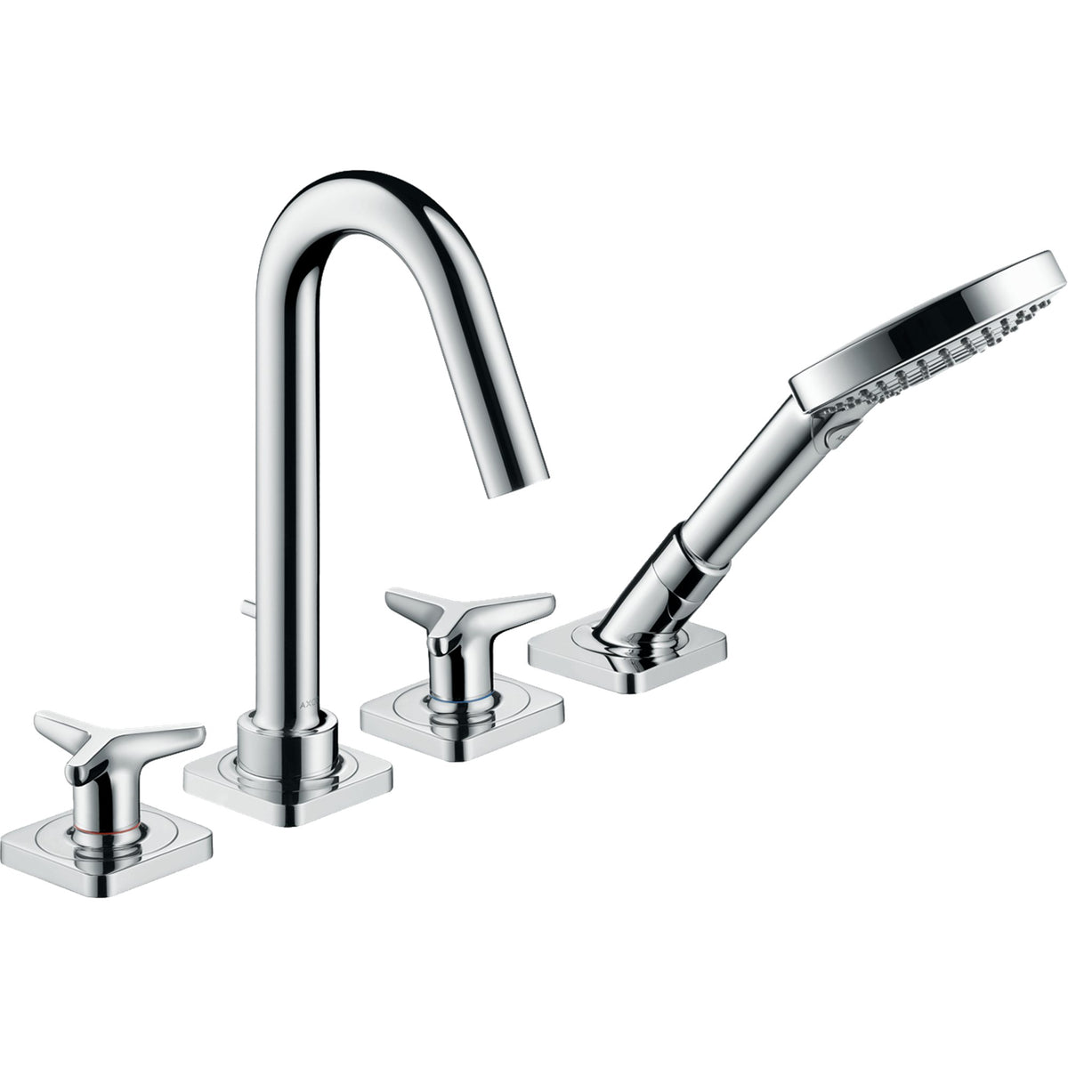 AXOR-Citterio-M-4-hole-rim-mounted-bath-mixer-with-star-handles-and-escutcheons-Polished-Black-Chrome-34446330