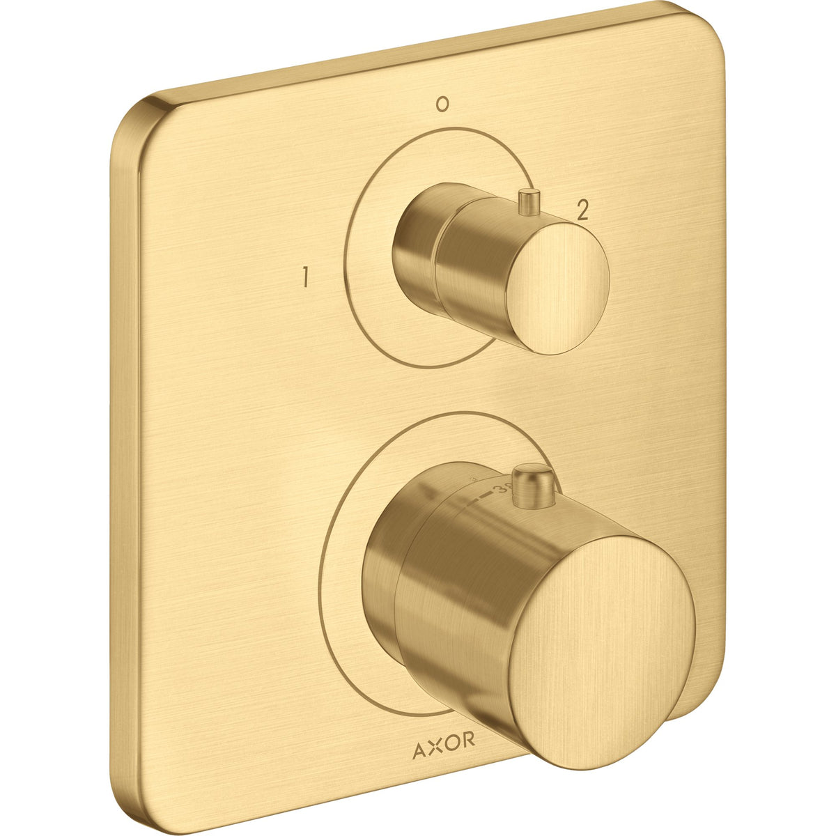 AXOR-Citterio-M-Thermostat-for-concealed-installation-with-shut-off-diverter-valve-Brushed-Gold-Optic-34725250