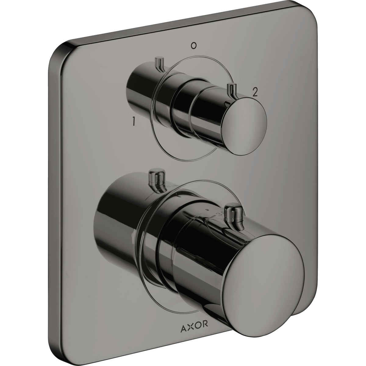 AXOR-Citterio-M-Thermostat-for-concealed-installation-with-shut-off-diverter-valve-Polished-Black-Chrome-34725330