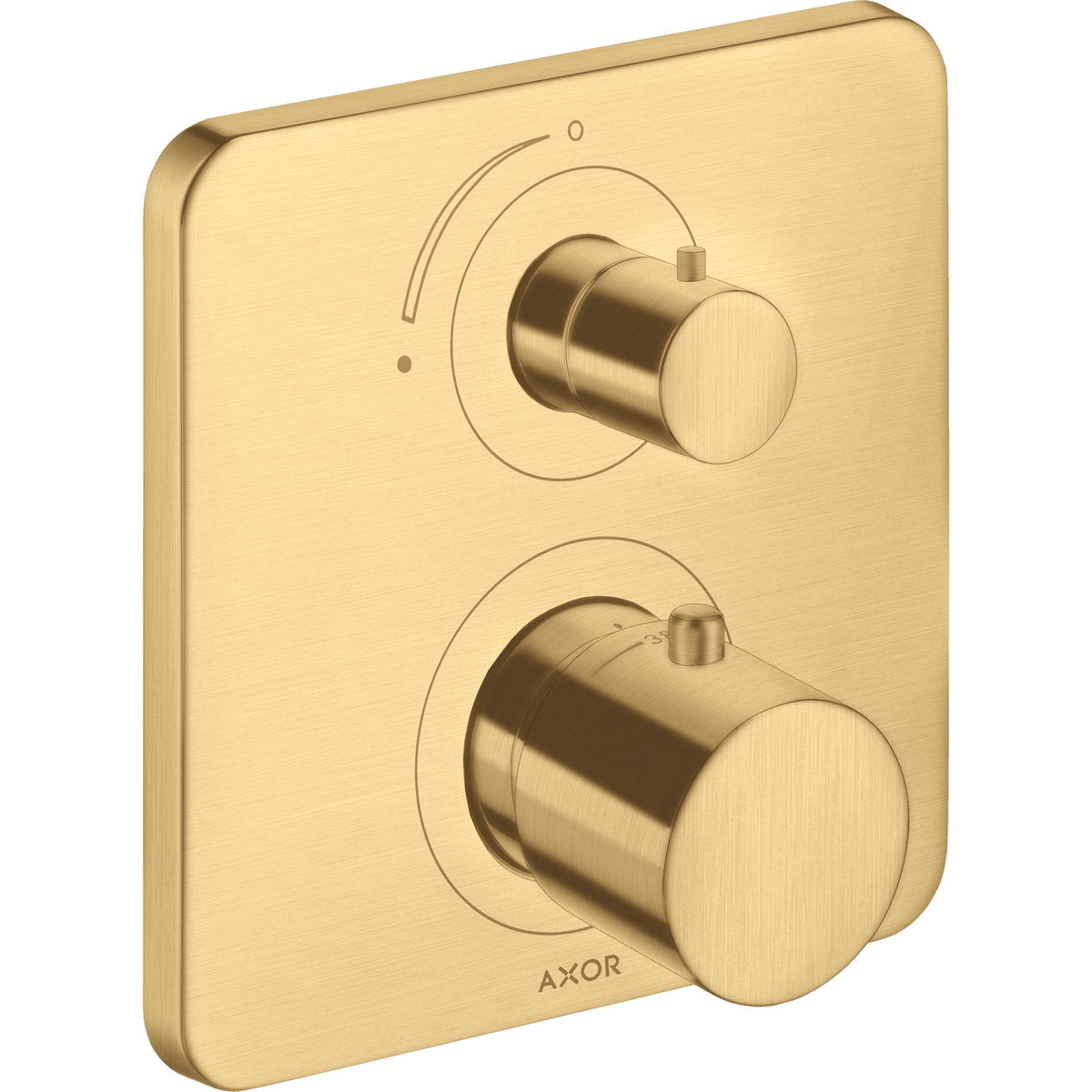 AXOR-Citterio-M-Thermostat-for-concealed-installation-with-shut-off-valve-Brushed-Gold-Optic-34705250