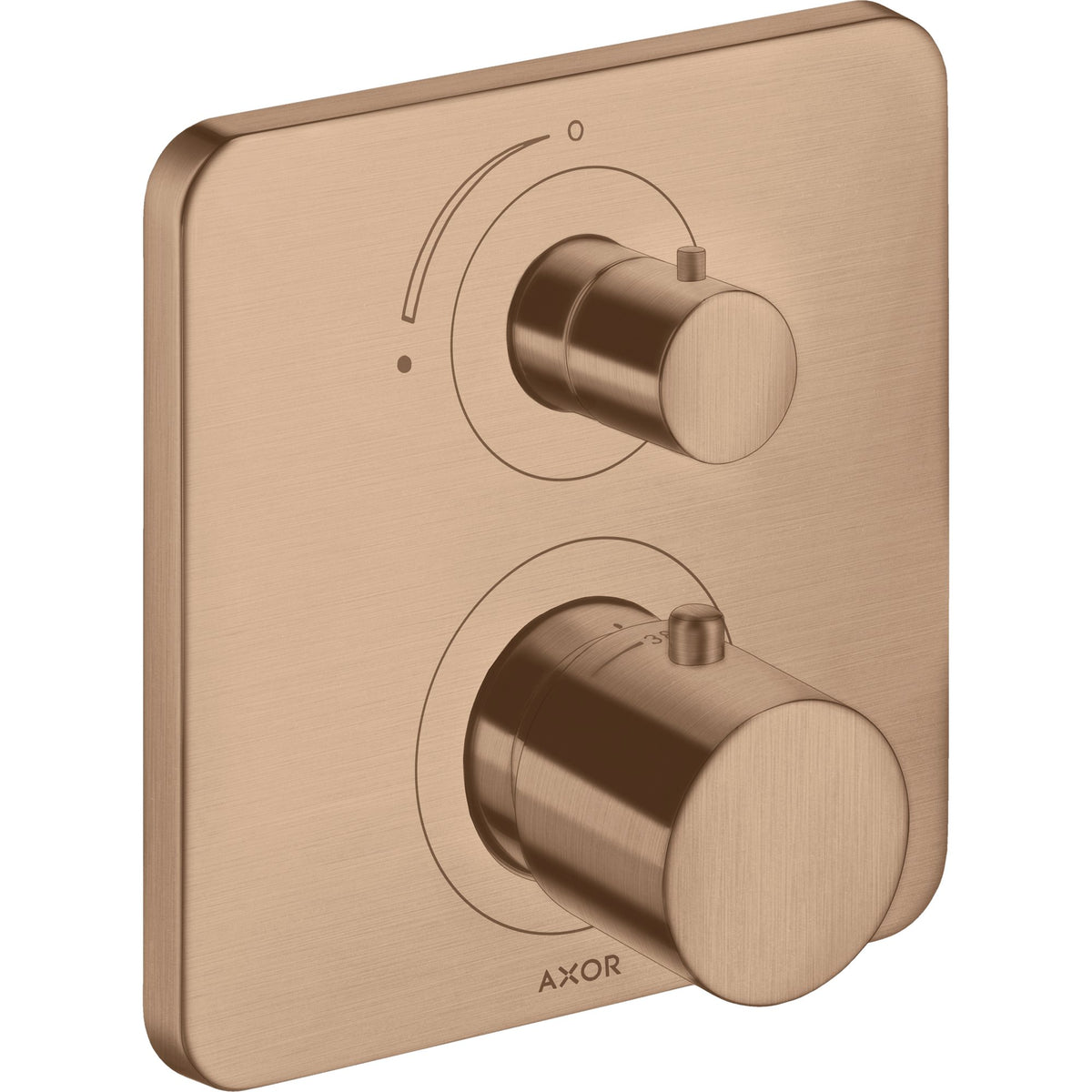 AXOR-Citterio-M-Thermostat-for-concealed-installation-with-shut-off-valve-Brushed-Red-Gold-34705310