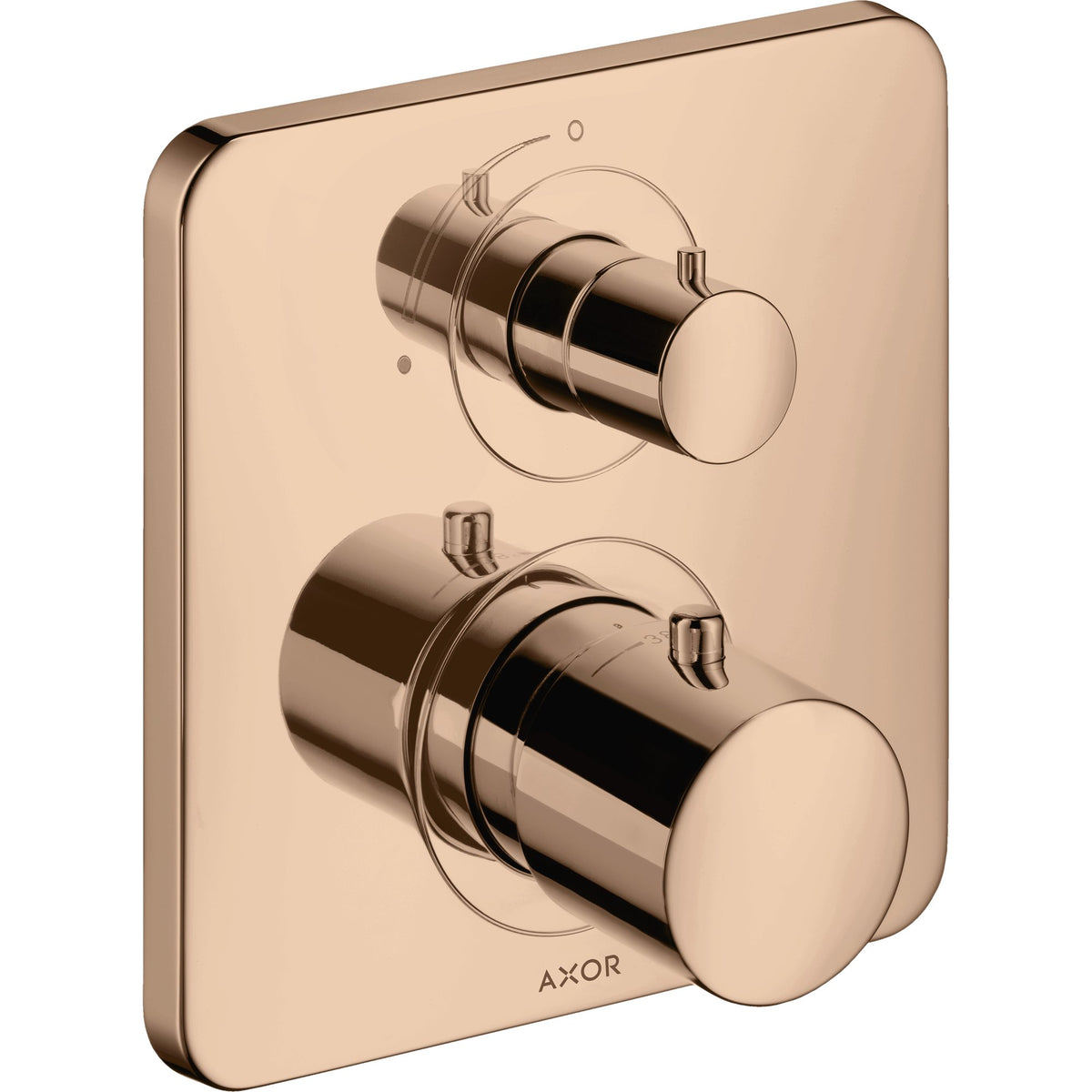 AXOR-Citterio-M-Thermostat-for-concealed-installation-with-shut-off-valve-Polished-Red-Gold-34705300
