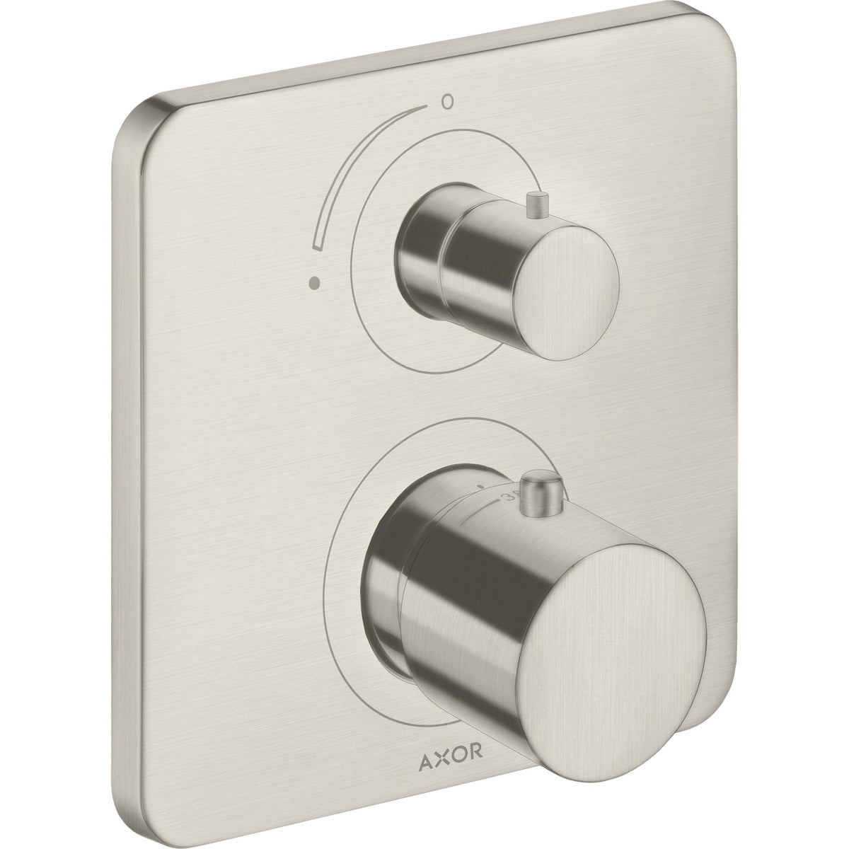 AXOR-Citterio-M-Thermostat-for-concealed-installation-with-shut-off-valve-Stainless-Steel-Optic-34705800