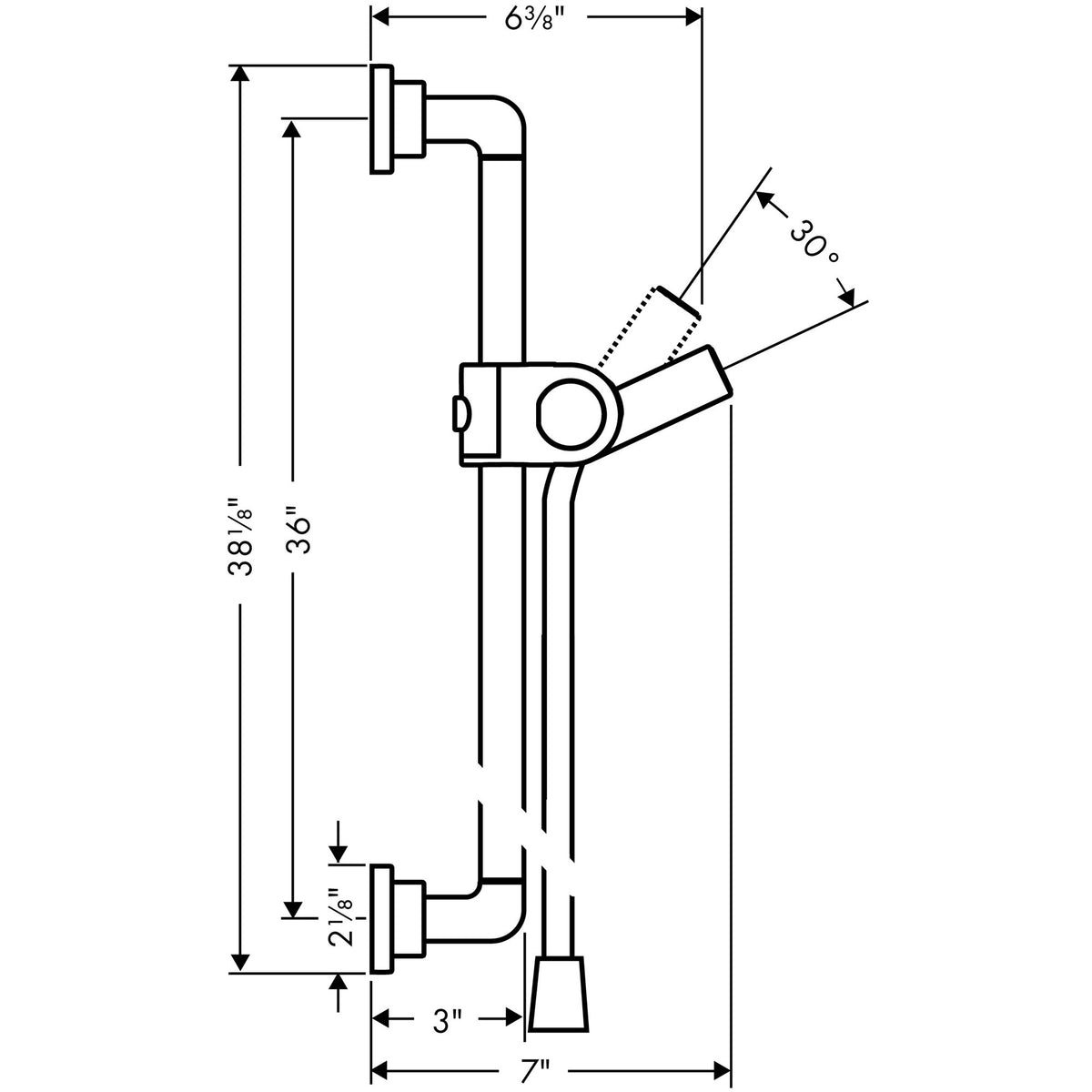 AXOR-Citterio-Shower-bar-0-90-m-with-shower-hose-1-60-m-27831-technical-02