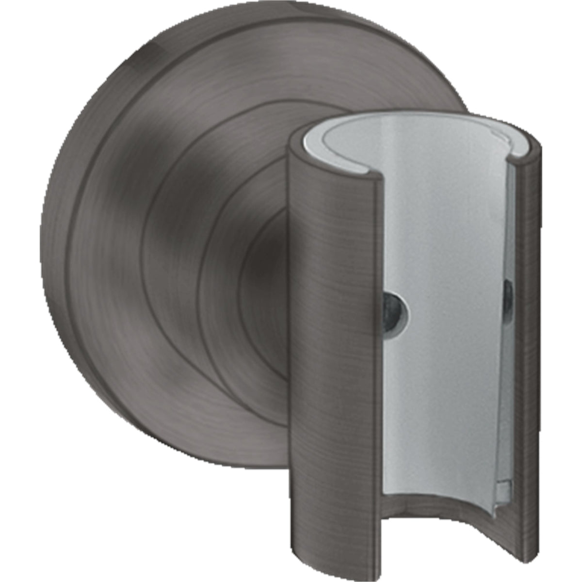 AXOR-Citterio-Shower-holder-round-Brushed-Black-Chrome-39525340