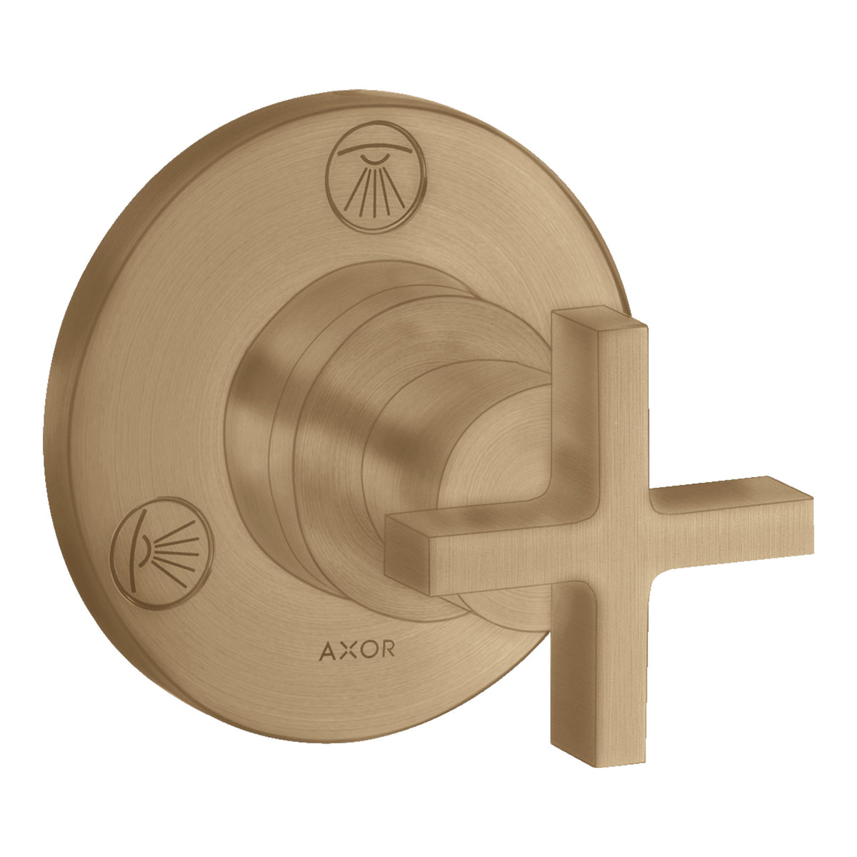 AXOR Citterio Shut off  diverter valve Trio  Quattro for concealed installation with cross handle 39925 39925140.jpg