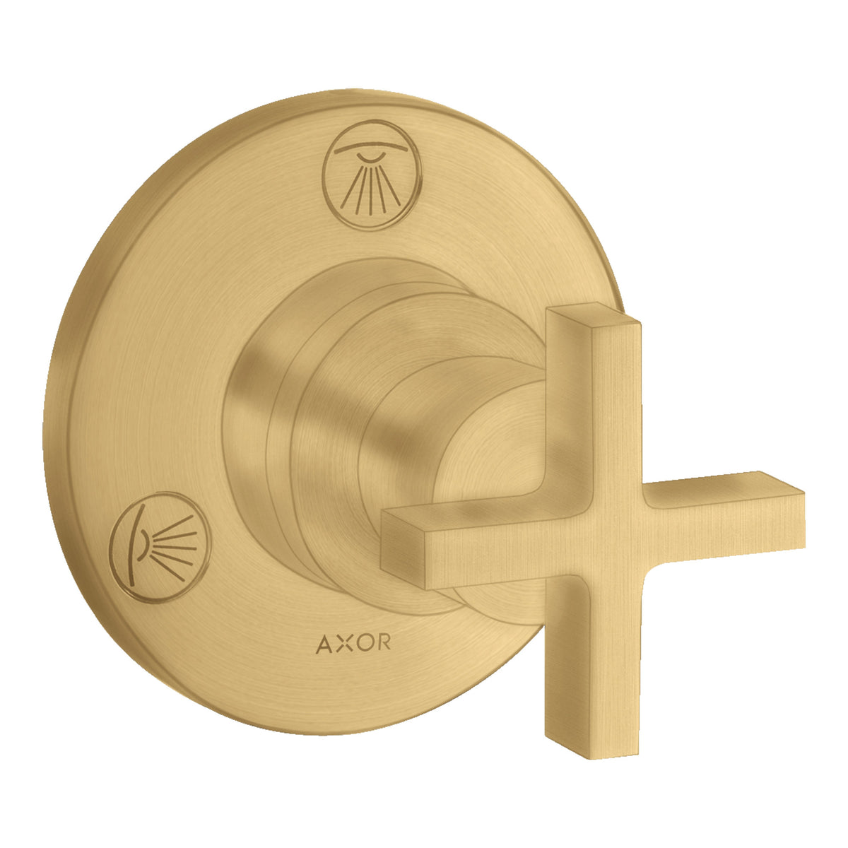AXOR Citterio Shut off  diverter valve Trio  Quattro for concealed installation with cross handle 39925 39925250.jpg