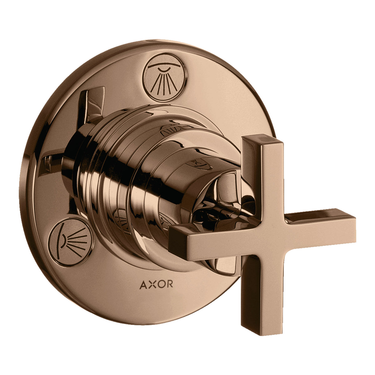 AXOR Citterio Shut off  diverter valve Trio  Quattro for concealed installation with cross handle 39925 39925300.jpg
