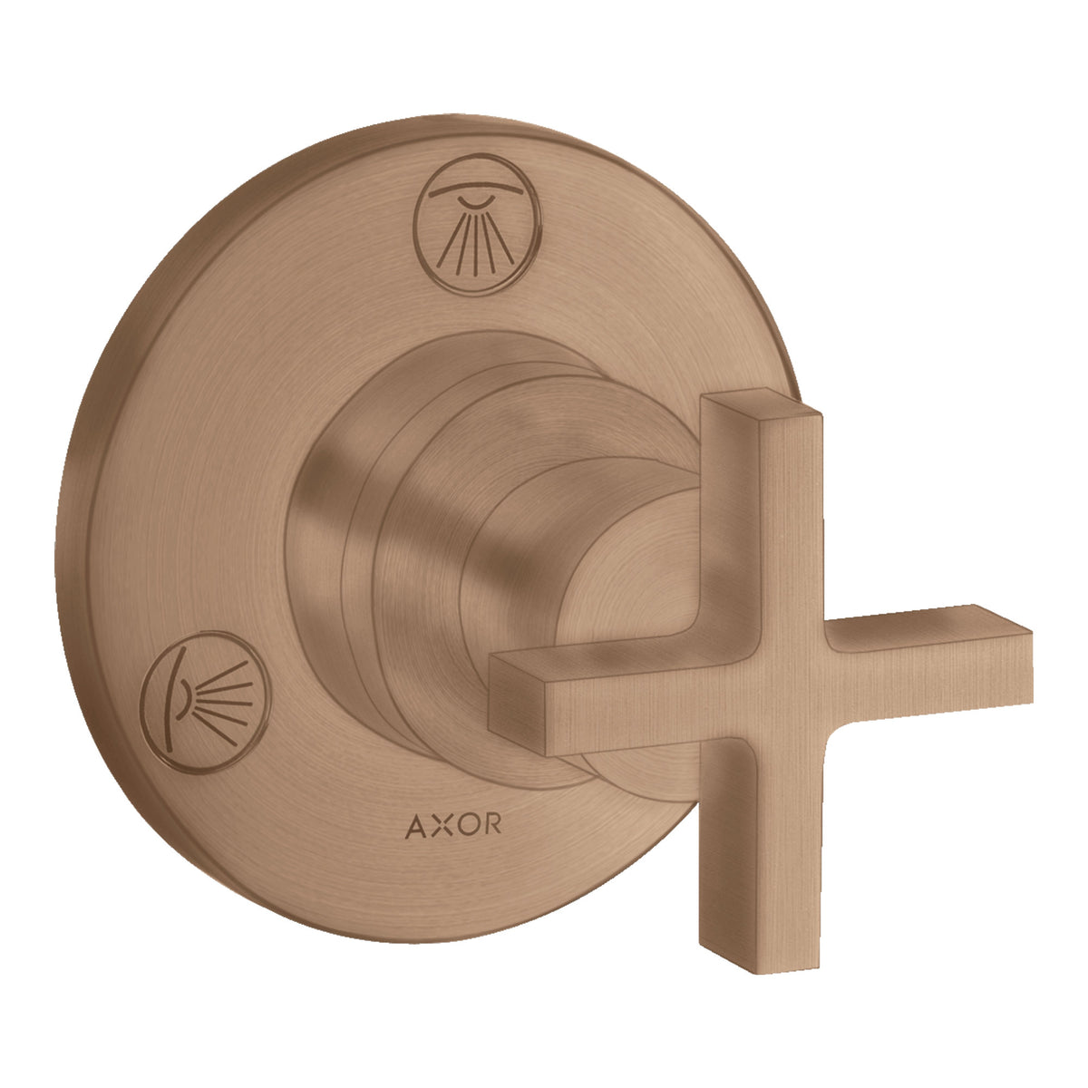 AXOR Citterio Shut off  diverter valve Trio  Quattro for concealed installation with cross handle 39925 39925310.jpg