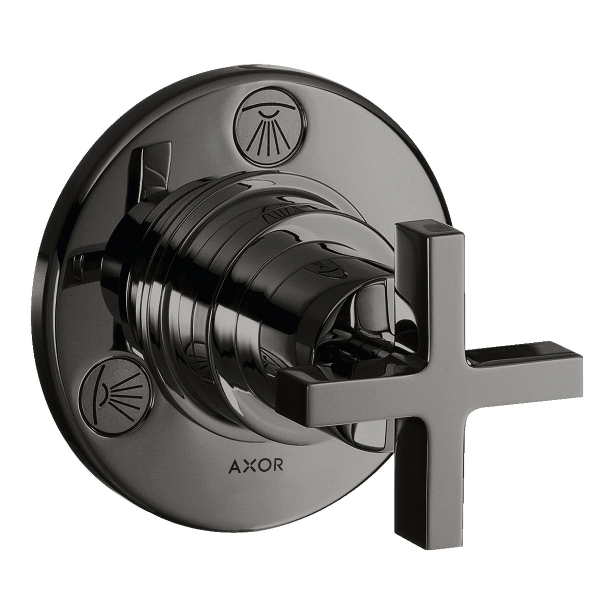 AXOR Citterio Shut off  diverter valve Trio  Quattro for concealed installation with cross handle 39925 39925330.jpg