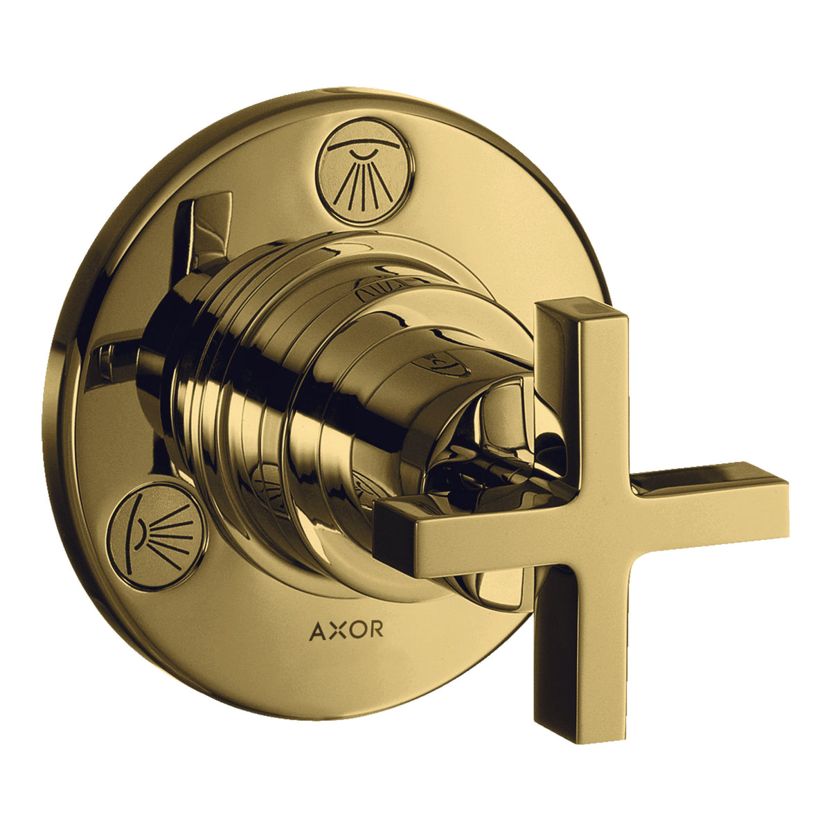 AXOR Citterio Shut off  diverter valve Trio  Quattro for concealed installation with cross handle 39925 39925990.jpg