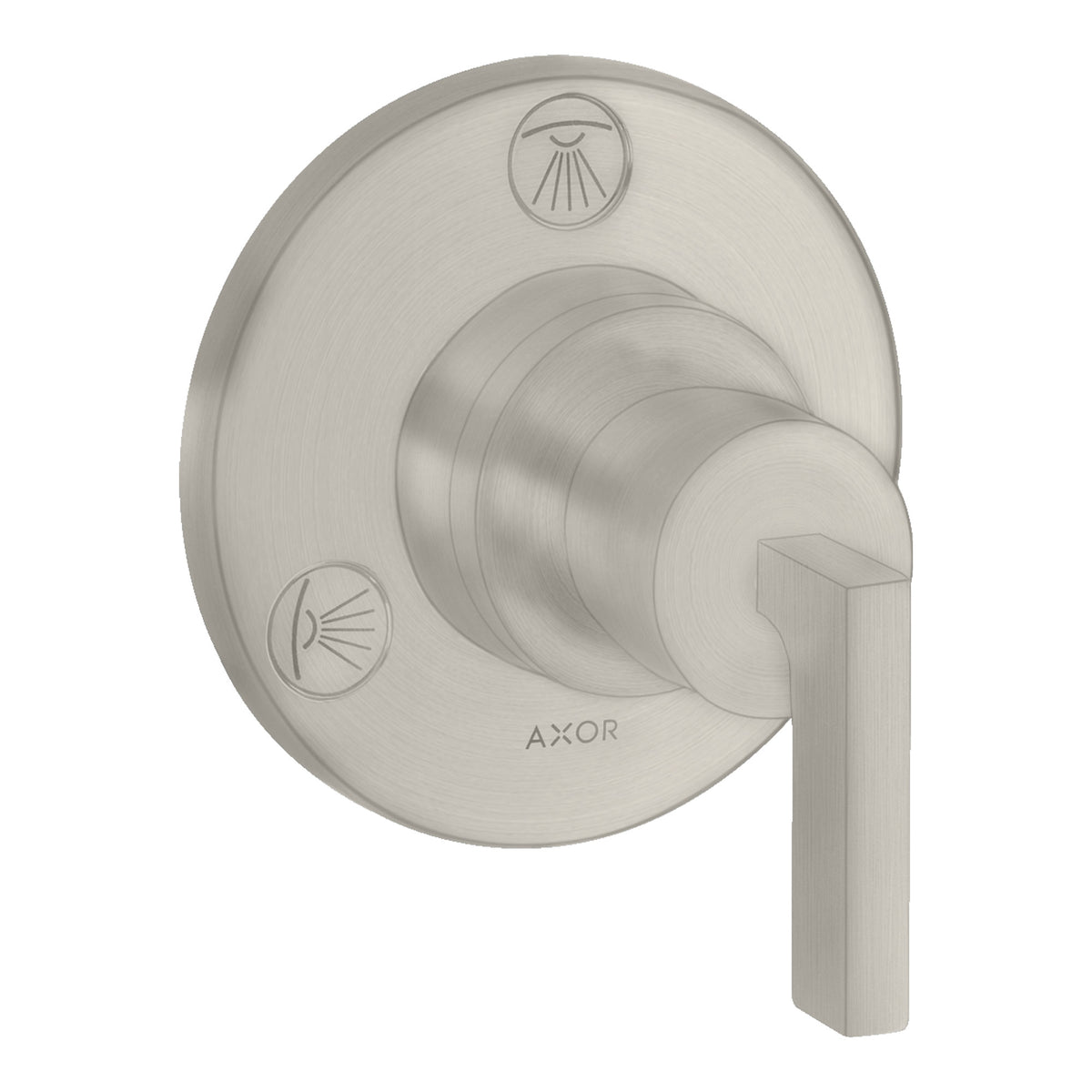 AXOR Citterio Shut off  diverter valve Trio  Quattro for concealed installation with lever handle 39920 39920800.jpg