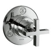 AXOR Citterio Shut off diverter valve Trio Quattro for concealed installation with cross handle Chrome 39925000