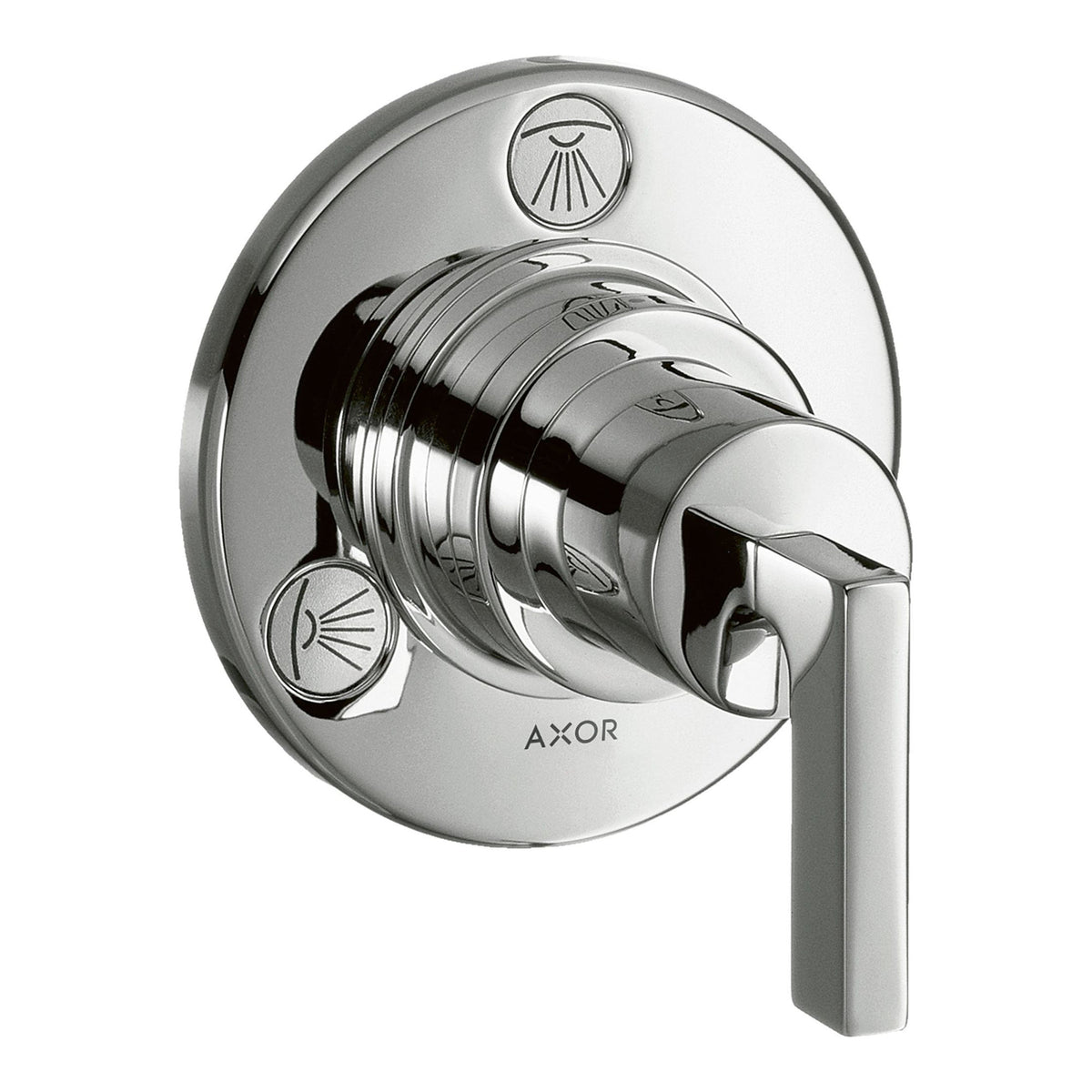 AXOR Citterio Shut off diverter valve Trio Quattro for concealed installation with lever handle Chrome 39920000