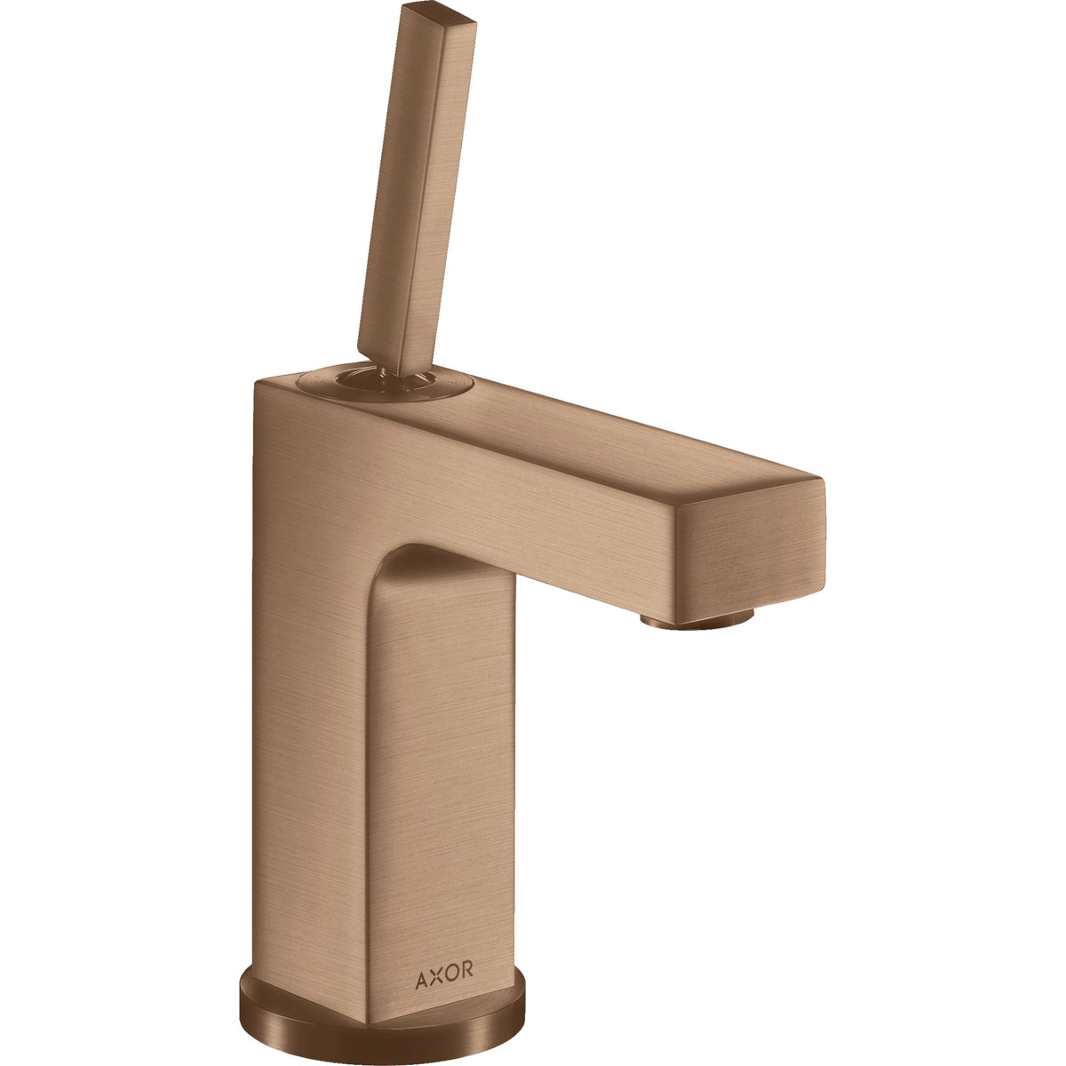 AXOR-Citterio-Single-lever-basin-mixer-110-with-pin-handle-and-pop-up-waste-set-Brushed-Red-Gold-39010310
