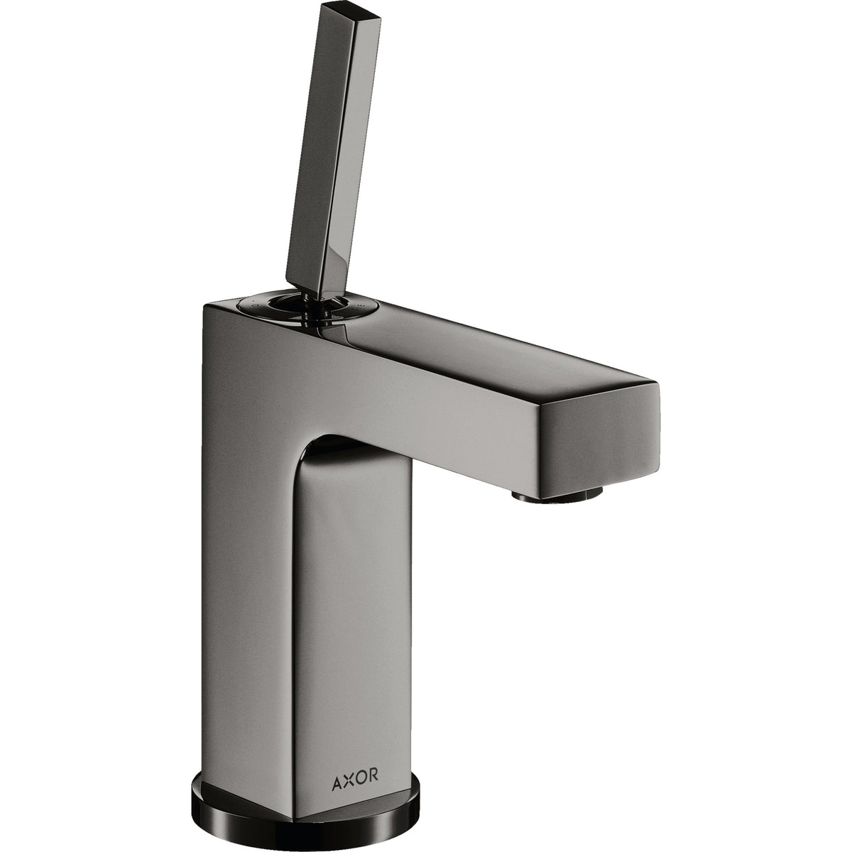 AXOR-Citterio-Single-lever-basin-mixer-110-with-pin-handle-and-pop-up-waste-set-Polished-Black-Chrome-39010330