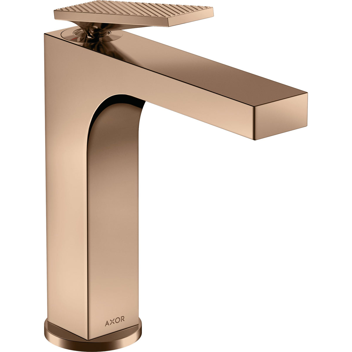 AXOR-Citterio-Single-lever-basin-mixer-160-with-lever-handle-and-pop-up-waste-set-rhombic-cut-Polished-Red-Gold-39071300