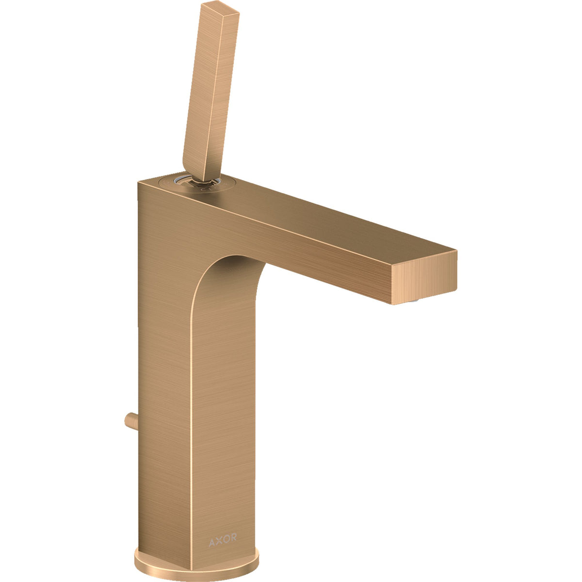AXOR-Citterio-Single-lever-basin-mixer-160-with-pin-handle-and-pop-up-waste-set-Brushed-Bronze-39031140