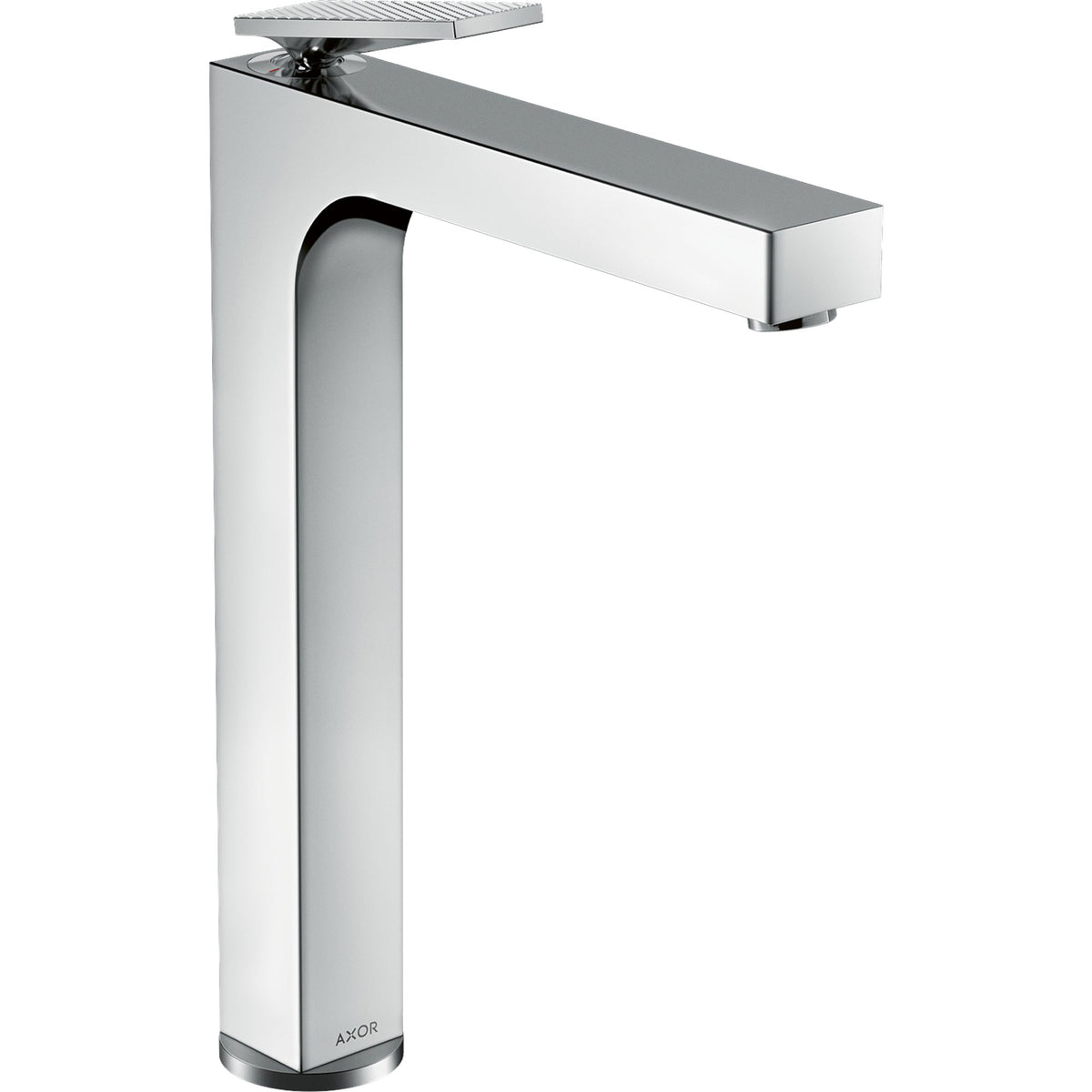AXOR-Citterio-Single-lever-basin-mixer-280-with-lever-handle-for-wash-bowls-with-waste-set-rhombic-cut-Chrome-39151000
