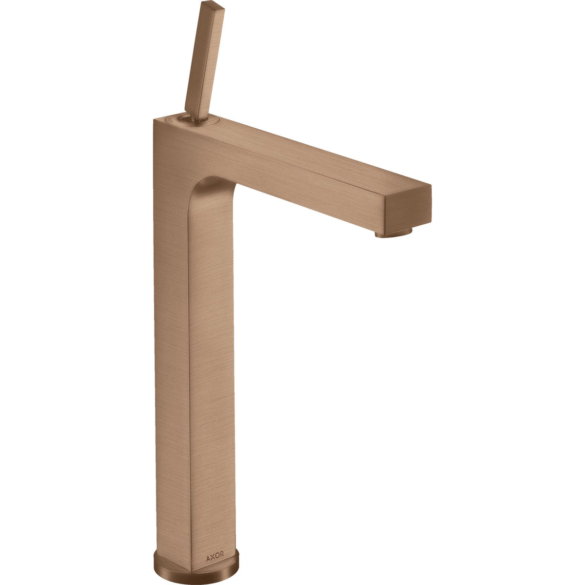 AXOR-Citterio-Single-lever-basin-mixer-280-with-pin-handle-for-wash-bowls-with-pop-up-waste-set-Brushed-Red-Gold-39020310