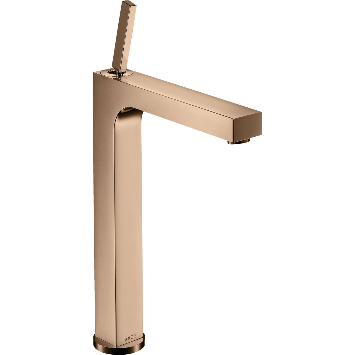 AXOR-Citterio-Single-lever-basin-mixer-280-with-pin-handle-for-wash-bowls-with-pop-up-waste-set-Polished-Red-Gold-39020300