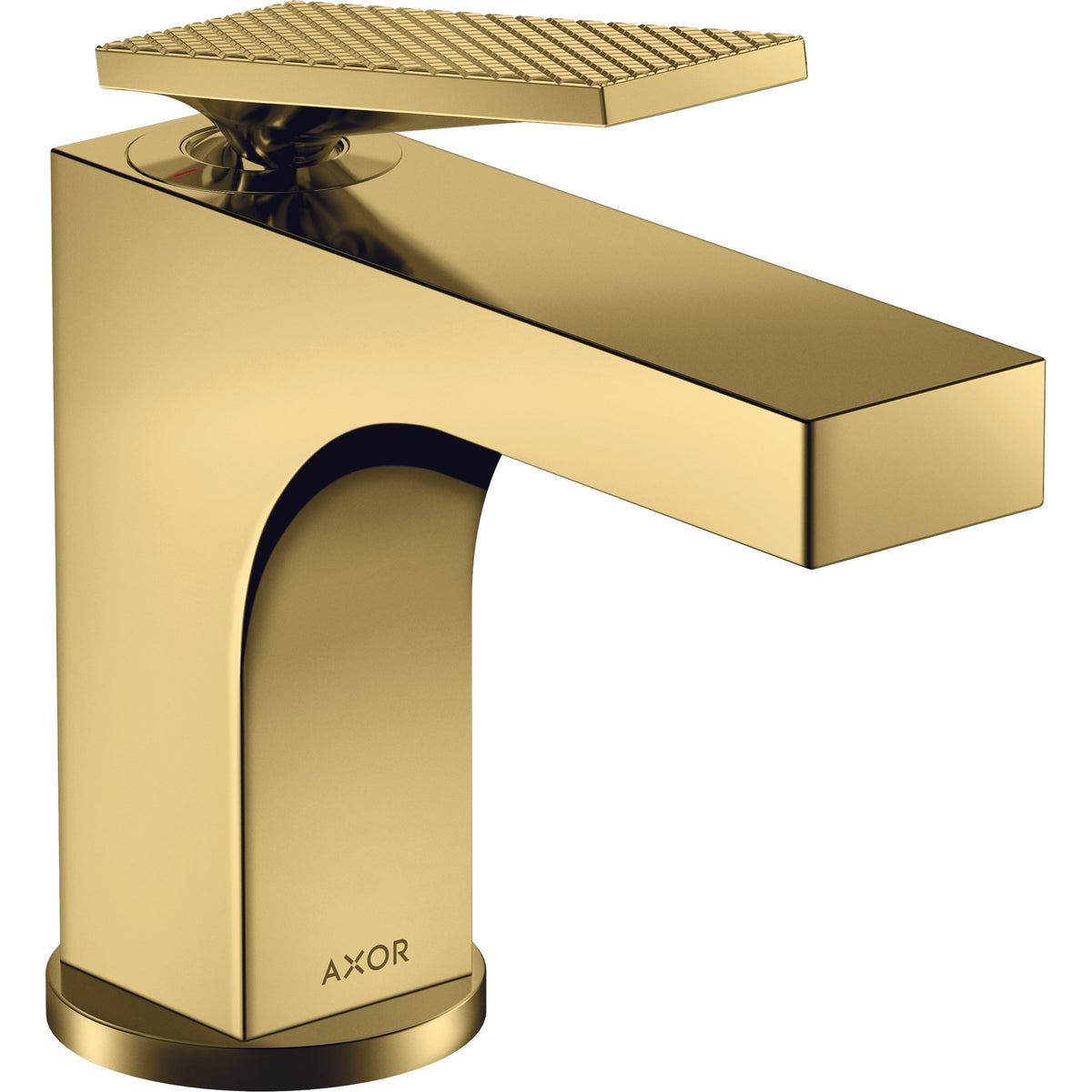AXOR-Citterio-Single-lever-basin-mixer-90-with-lever-handle-for-hand-wash-basins-with-pop-up-waste-set-rhombic-cut-Polished-Gold-Optic-39001990