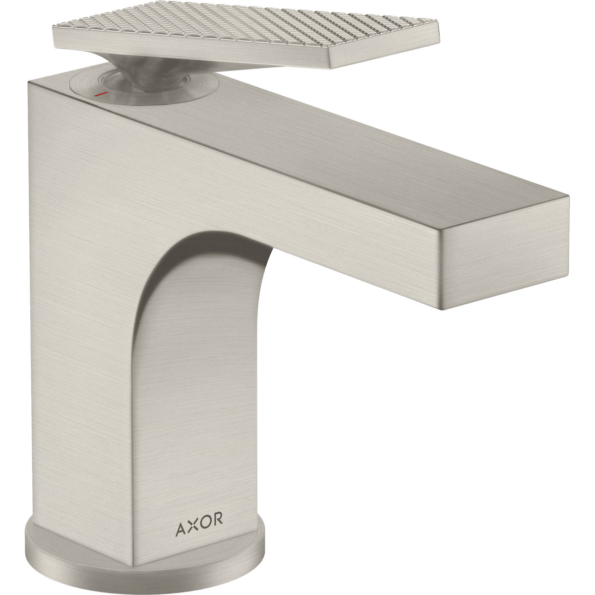 AXOR-Citterio-Single-lever-basin-mixer-90-with-lever-handle-for-hand-wash-basins-with-pop-up-waste-set-rhombic-cut-Stainless-Steel-Optic-39001800