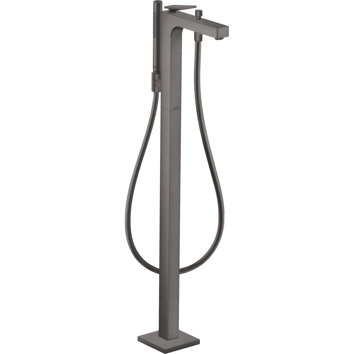 AXOR-Citterio-Single-lever-bath-mixer-floor-standing-with-lever-handle-rhombic-cut-Brushed-Black-Chrome-39471340