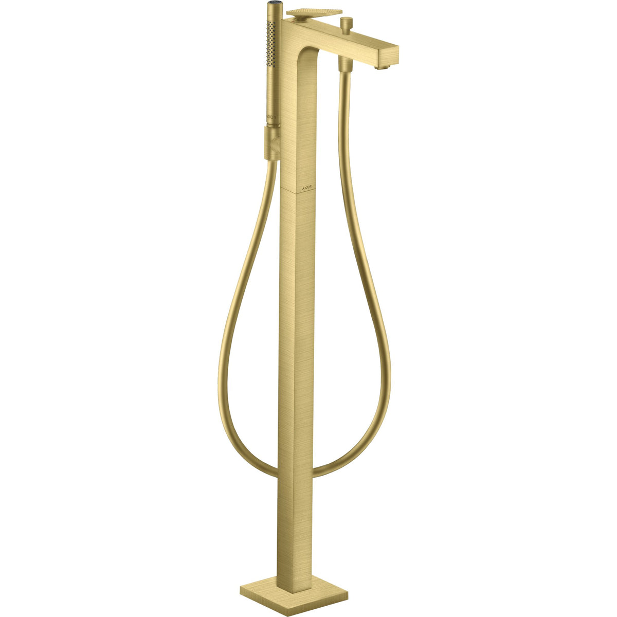 AXOR-Citterio-Single-lever-bath-mixer-floor-standing-with-lever-handle-rhombic-cut-Brushed-Brass-39471950