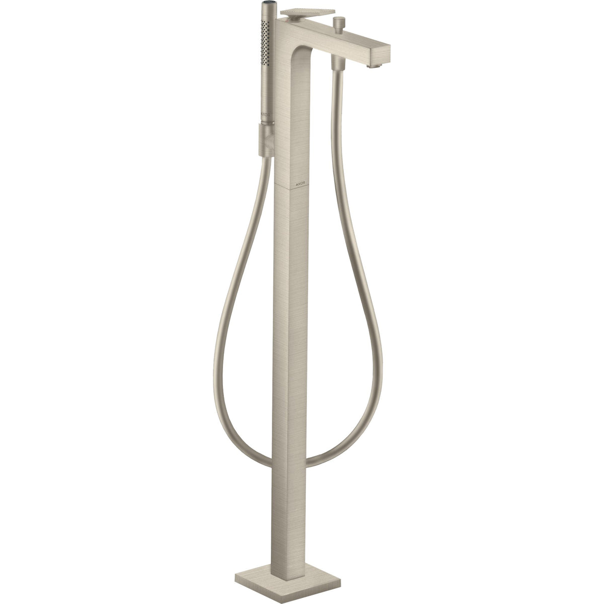 AXOR-Citterio-Single-lever-bath-mixer-floor-standing-with-lever-handle-rhombic-cut-Brushed-Nickel-39471820