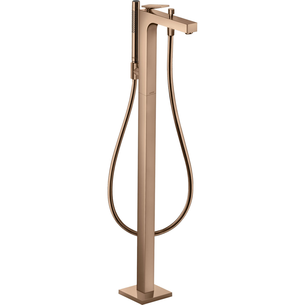 AXOR-Citterio-Single-lever-bath-mixer-floor-standing-with-lever-handle-rhombic-cut-Polished-Red-Gold-39471300