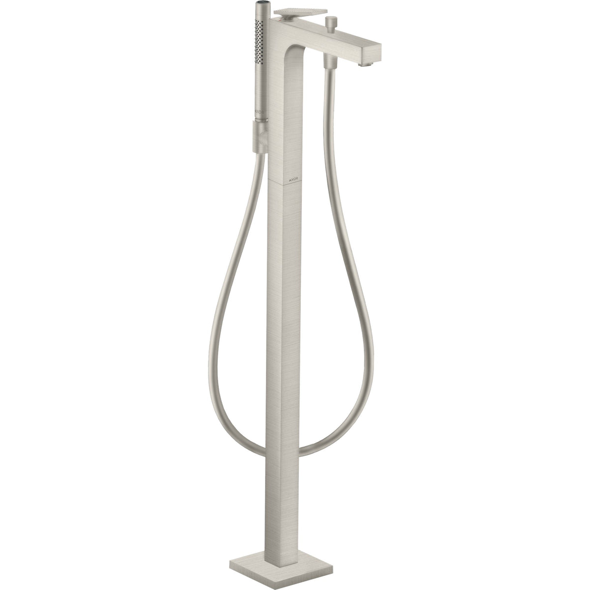 AXOR-Citterio-Single-lever-bath-mixer-floor-standing-with-lever-handle-rhombic-cut-Stainless-Steel-Optic-39471800