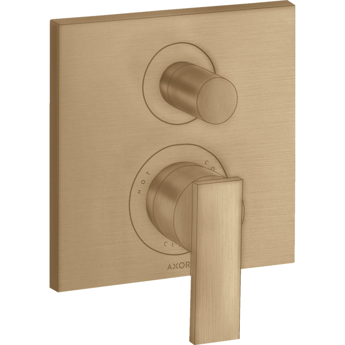 AXOR-Citterio-Single-lever-bath-mixer-for-concealed-installation-with-lever-handle-and-integrated-security-combination-according-to-EN1717-Brushed-Bronze-39457140